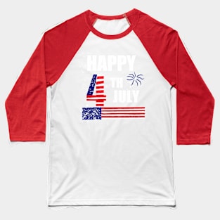 4th of July independent day USA United States of America Baseball T-Shirt